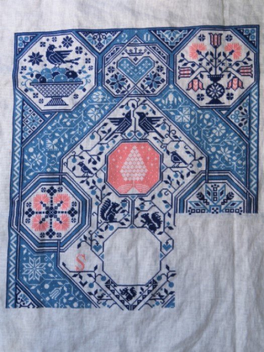 Modern Folk Embroidery　SAL2021　8月