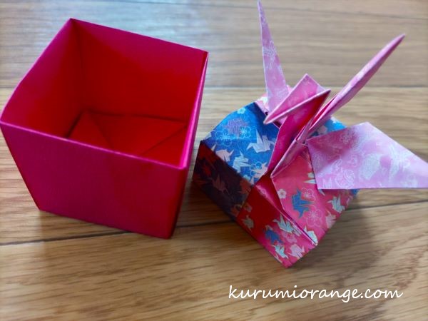トーヨー　折り紙　和箱　ツル箱