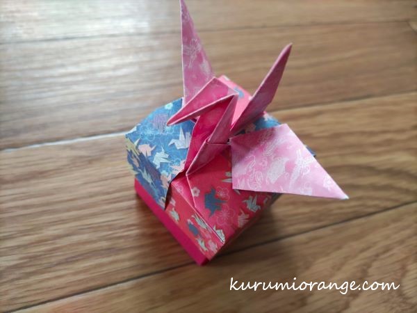 トーヨー　折り紙　和箱　ツル箱